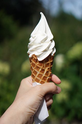 自然素材の菓子工房 ましゅれ 長沼店 ソフトクリーム